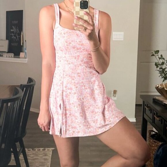JoyLab Pink Floral Dress - Picture 1 of 8
